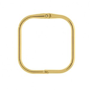 Bracelete em formato quadrado Orion folheado em ouro (tamanho unico até 17 cm pulso)