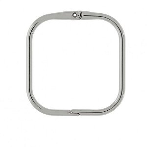 Bracelete fixo Orion folheado em ródio ( prateado) - Tamanho único ( serve do 17cm ao 18 cm)
