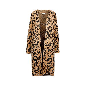 CARDIGAN LONGO ANIMAL PRINT