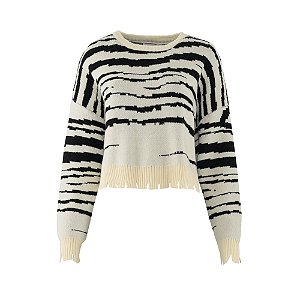 TRICOT ZEBRA COM RECORTES