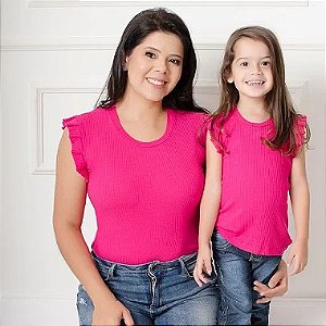 Blusa Mãe e Filha Antonella Pink