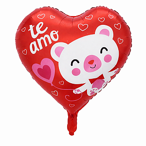 Balão Metalizado Coração Te Amo