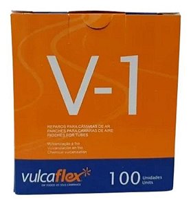 Remendo A Frio V-1 040Mm Caixa Com 100 Pecas - V-1 - Vulcaflex