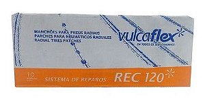 Manchão A Frio Rec120 080 X 125Mm Rec-120 Caixa Com 10 Peças - Vulcaflex