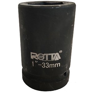 Soquete de impacto CR-MO 1' X 33mm X 80mm - Rotta 376
