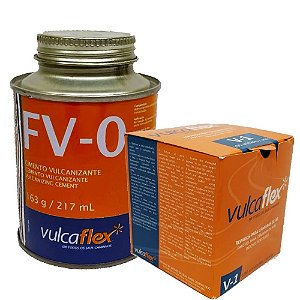 Kit Borracheiro Remendo V-1 com 100un + Cola FV-0 163g - Vulcaflex