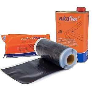 Kit Remendo Quente Vulcanite + Cola Preta - Vulcaflex