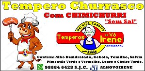 Chimichurri Receita Original Defumado  Alho Vó Irene Saquinho 30 a 50 grs