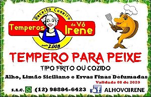 TEMPERO PARA PEIXE COM LIMÃO DESIDRATADO  Pote R$ 12  com 250 ml