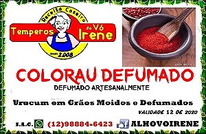 COLORAU DEFUMADO ARTESANAL 30 a 50 grs saquinho R$ 6,00