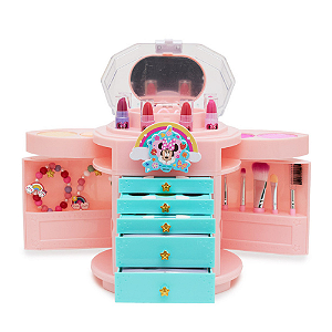 Maleta de Sombras Batom e Brilho Infantil Disney Minnie Fenzza