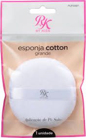 esponja cotton para pó compacto - ruby kisses