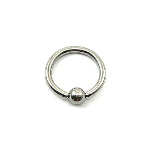 Piercing Sobrancelha Boca Curvo Bolinha Aço 6 8 10 12mm