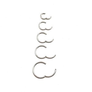 Piercing/Aço/Argola/Segmentada/Clicker/1.2 mm