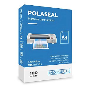 Plástico Para Plastificação Polaseal A4 220x307 0,05mm 100un