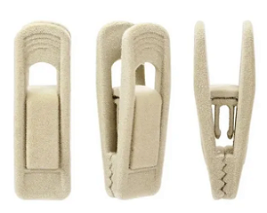 20 Presilhas De Veludo Para Cabides Cor Bege - Toaninni