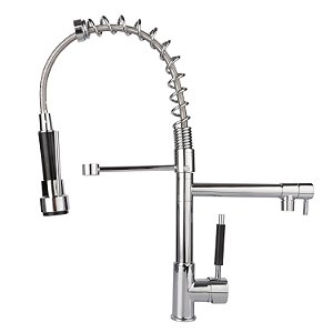 Torneira Cozinha Gourmet Monocomando Com Spray Extensor - Cromada