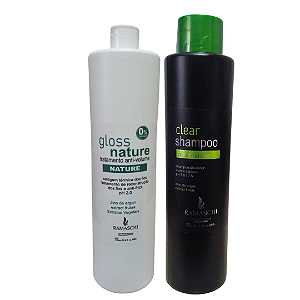 Progressiva Sem Formol 1L + Shampoo Antirresíduos 1L Ramaschi