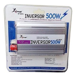 Inversor Conversor Veicular C/ Potência 500w 12v P/ 220v 60hz  KP 507A- Knup