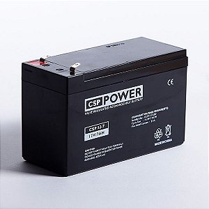 Bateria Selada Estacionária VRLA CSP Power 12V-7ah  Recarregavel  P/  Nobreak