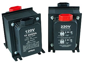 Auto Transformador TF 2000VA Bivolt 110V/220V ou 220V/110V C/ Sensor Térmico - UPSAI