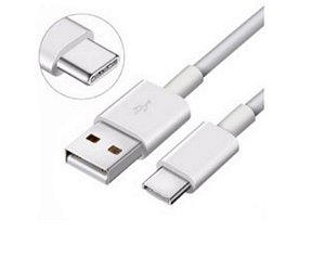 Cabo USB Type-C Unidade 2 Metros Branco Comp