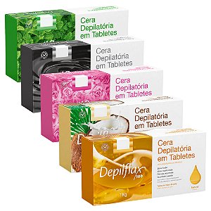 DEPILFLAX - CERA QUENTE DEPILATÓRIA EM TABLETES