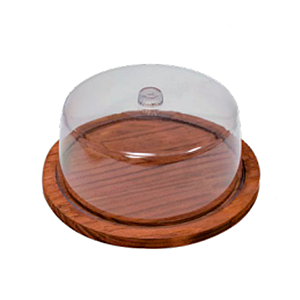 Boleira (Rústica) tampa de acrílico c/3pçs R-BR