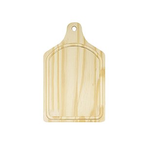 Tabua de Carne 2x1 de Madeira Multiuso(40x20cm Cx c/12Pçs R-52