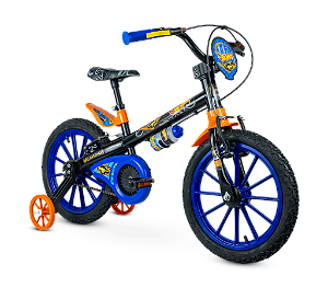 Bicicleta Infantil Nathor Hot Wheels Aro 16