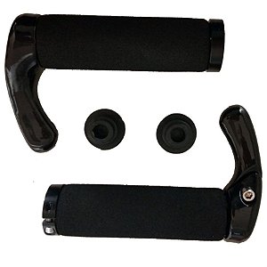 Manopla Com Bar End JS-G2 Espuma Preto