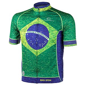 Camisa de Ciclismo Masculina Brasil Special Mauro Ribeiro