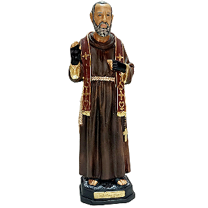 Imagem de São Padre Pio 32cm – Fé, Milagres e Devoção ✝️✨