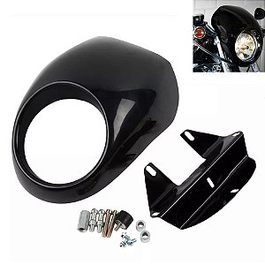 Carenagem de Farol - Fairing Bullet em ABS 39mm Sportster - Preto