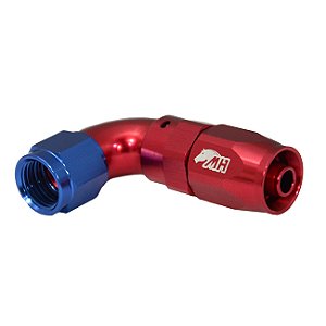 Conexão 6AN / AN6 Curva 90° graus para Mangueira Aeroquip - American (Azul e Vermelha)