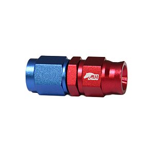 Conexão 3AN / AN3 Reta para Mangueira PTFE - American (Azul e Vermelha) - Metal Horse