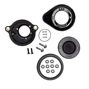 Filtro de Ar Teardrop Mini Stinger Preto S&S Cycle para Milwaukee-Eight 2018-2025