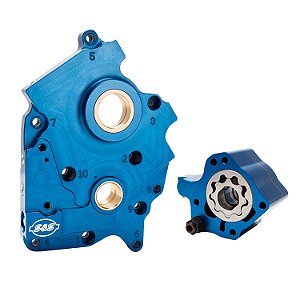 Kit de Bomba de Óleo e Placa de Comando Billet S&S Cycle M8 2018-2025