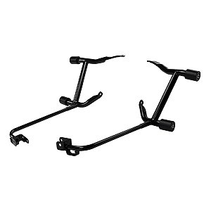 Par de Protetores Crash Bar de Alforges com Suporte Harley Touring 14-26 - Preto - Twin13