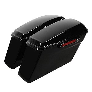 Par de Alforges Laterais Curto Completo Harley Touring 14-23 - Twin13 - Preto