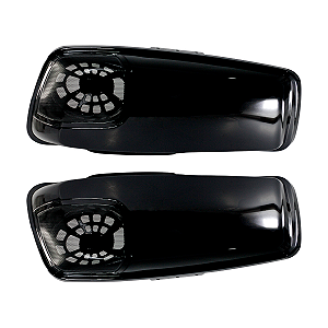 Par de Tampas de Alforje para Autofalantes 5x7" Harley Road King 14-23 - Twin13 - Preto