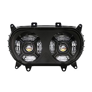 Farol LED Daymaker Harley Road Glide 15-22 - Twin13 - Preto