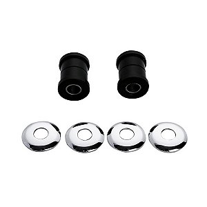 Kit de Buchas de Guidão Poliuretano Preto Harley - Twin13
