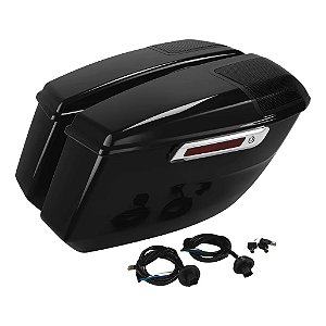 Par de Alforges Laterais Completos Harley Road / Street Glide 24-25 - Twin13 - Preto