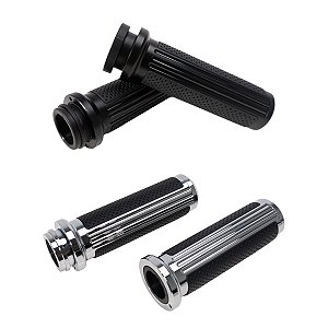 Par de Manoplas 1" Billet Stripe Acelerador Eletrônico - Twin13