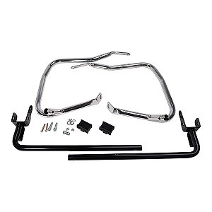 Par de Protetores de Alforge com Suporte Touring 24-25 - Cromado - Twin13
