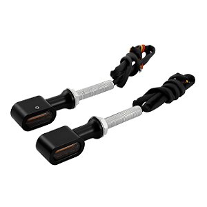 Par de Mini Setas Traseiras 10mm - Twin13 - Preto