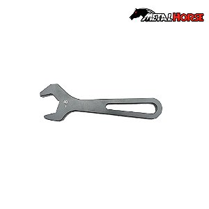 Chave em Alumínio Billet para Conexões 8AN - Preta - Metal Horse