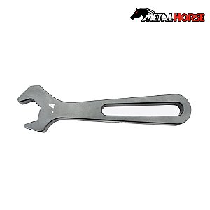 Chave em Alumínio Billet para Conexões 4AN - Preta - Metal Horse