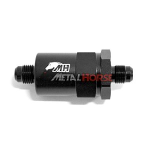 Filtro de Combustível 6AN / AN6 Macho Cônico 30 Microns - Metal Horse